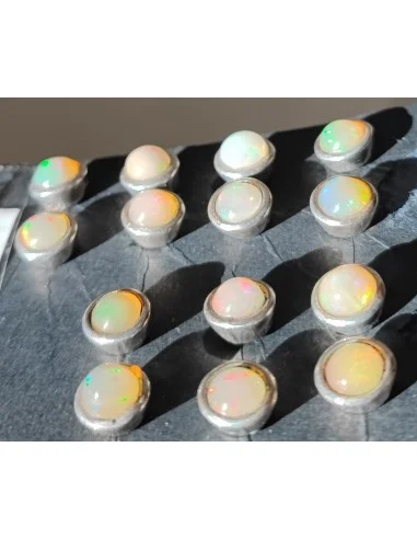 Boucles en opale noble pouce la paire