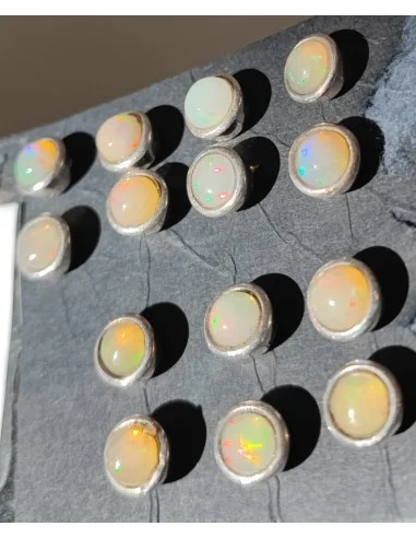 Boucles en opale noble pouce la paire