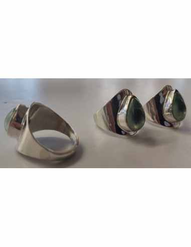 Bague fluorite argent