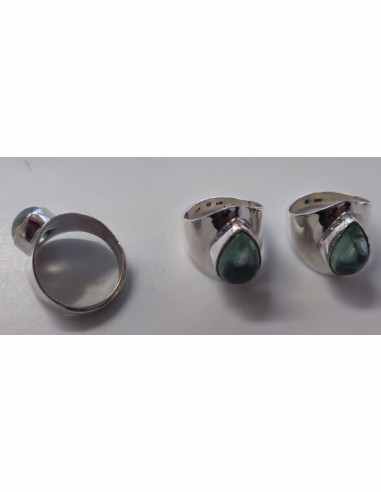 Bague fluorite argent