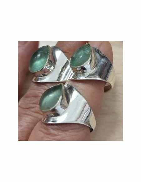 Bague fluorite argent