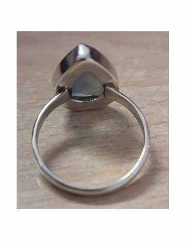 Bague fluorine goûte argent