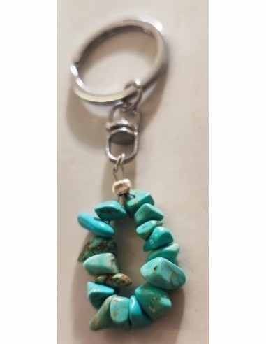 Porte clés turquoise