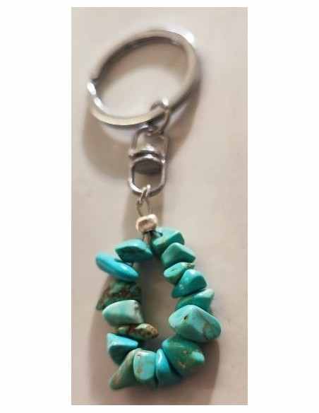 Porte clés turquoise