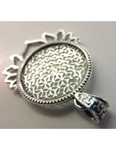 Fleur de vie soleil argent 2