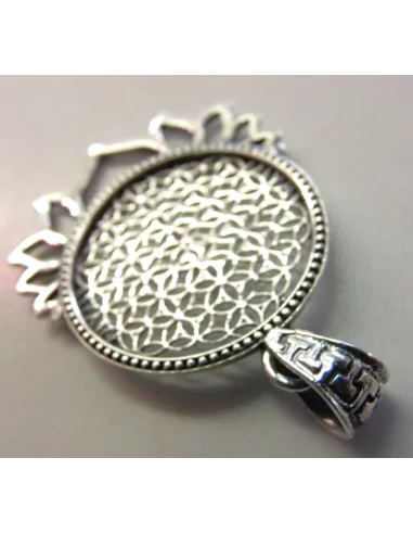 Fleur de vie soleil argent