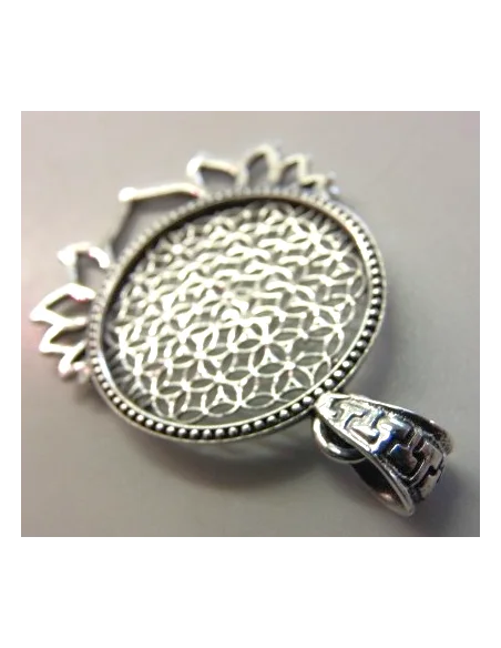 Fleur de vie soleil argent