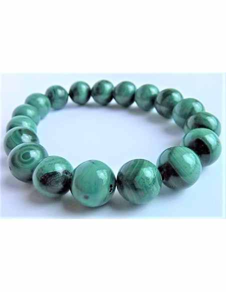 Bracelet malachite 11mm