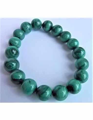 Bracelet malachite 11mm