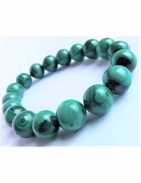 Bracelet malachite 11mm