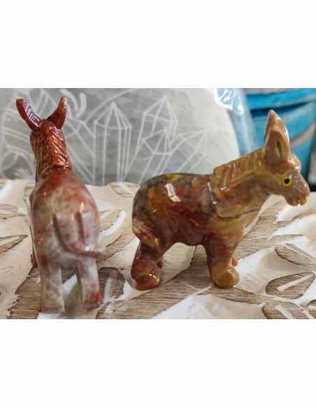 Âne en pierre stéatite