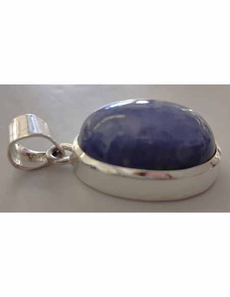 Pendentif tanzanite argent