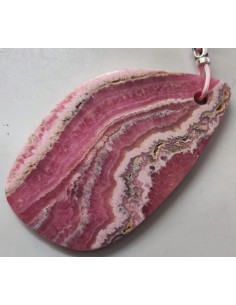 Grand pendentif rhodochrosite