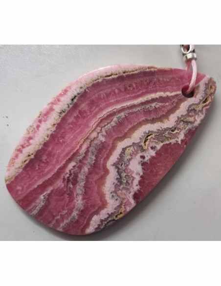 Grand pendentif rhodochrosite