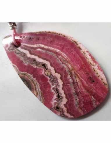Grand pendentif rhodochrosite
