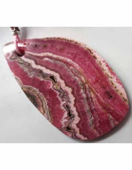 Grand pendentif rhodochrosite