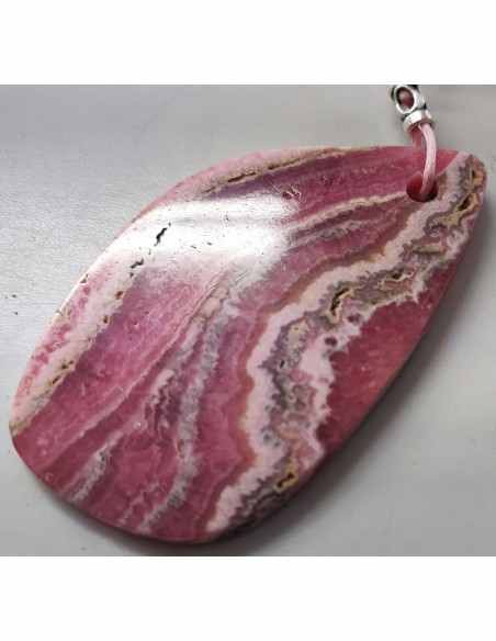 Grand pendentif rhodochrosite