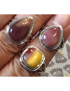 Jaspe mokaite bague