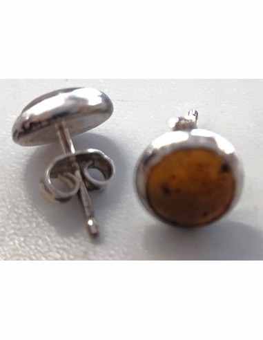 Boucles ambre 8mm pouces
