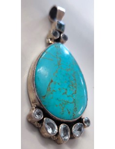 Grand pendentif turquoise 2