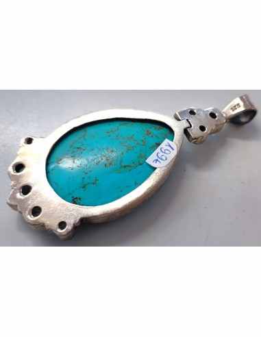 Grand pendentif turquoise