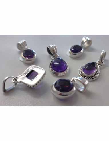 Petit pendentif Améthyste argent