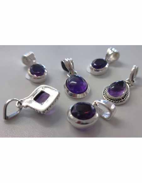 Petit pendentif Améthyste argent