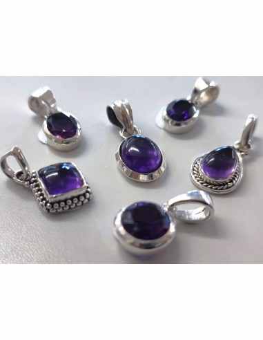 Petit pendentif Améthyste argent