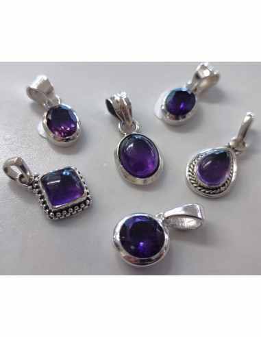 Petit pendentif Améthyste argent