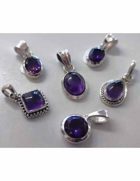 Petit pendentif Améthyste argent