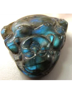 Bouddha Labradorite noire - Spectrolite 2