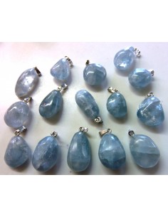 Celestite , pierre des anges en pendentif
