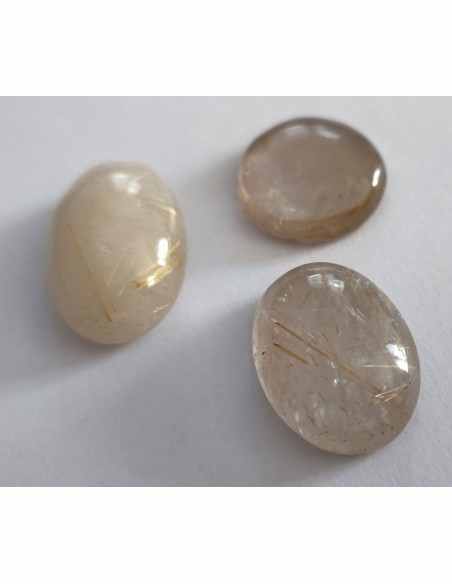 Cabochon Quartz aux rutiles