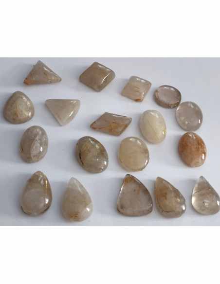Cabochon Quartz aux rutiles
