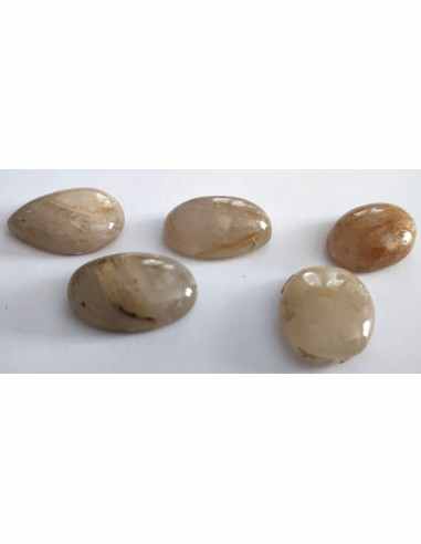Cabochon Quartz aux rutiles