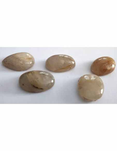 Cabochon Quartz aux rutiles