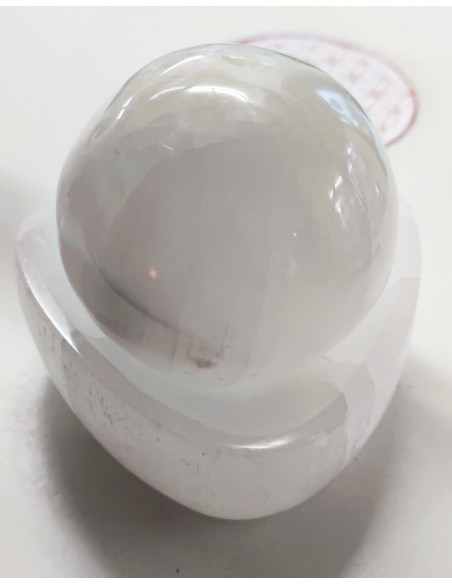 Sphère Selenite 6cm avec base