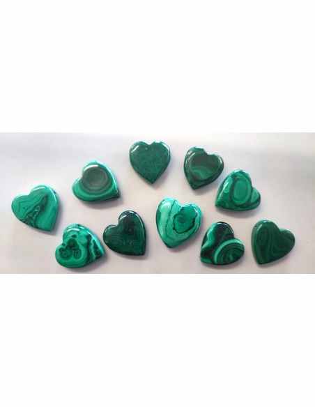 Pendentif malachite coeur