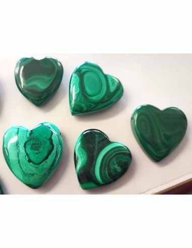 Pendentif malachite coeur