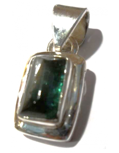 Verdelite pendentif argent