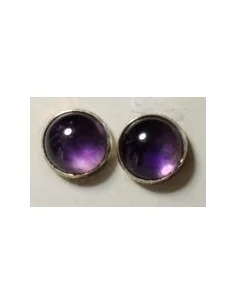 Boucles d'oreilles pouce améthyste
