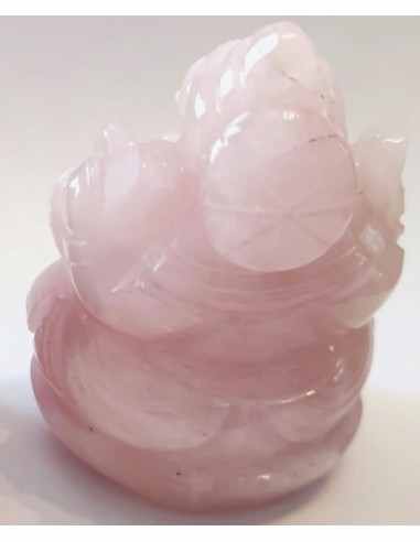 Ganesha en Quartz rose