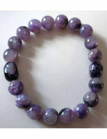 Charoïte 8 et 10mm bracelet