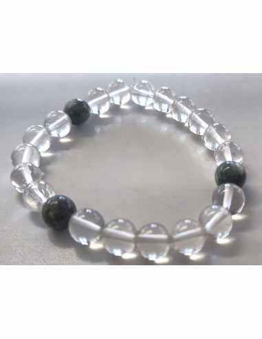 Seraphinite, quartz bracelet 8mm