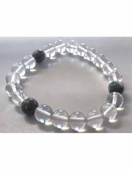Seraphinite, quartz bracelet 8mm