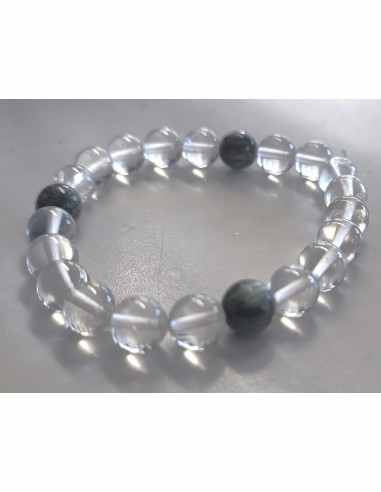 Seraphinite, quartz bracelet 8mm