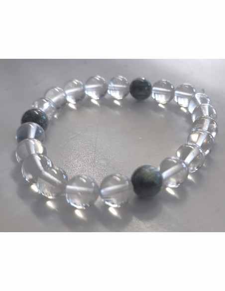 Seraphinite, quartz bracelet 8mm