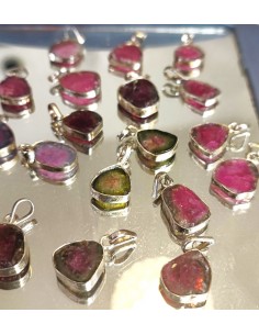 Tourmaline Melon d'eau pendentif 2