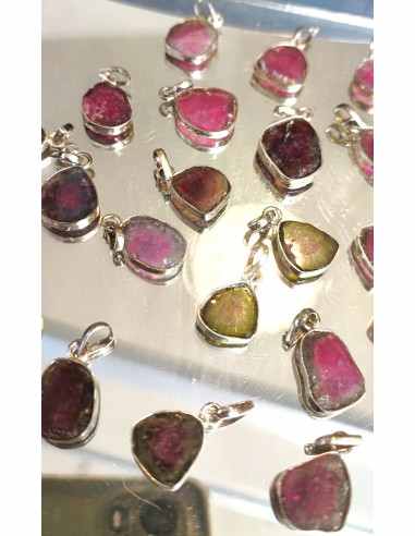 Tourmaline Melon d'eau pendentif