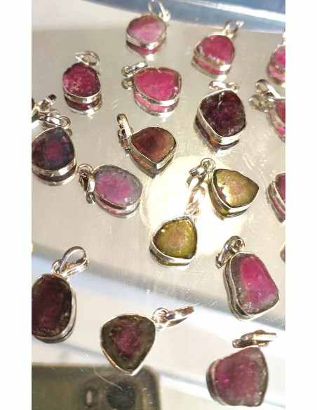 Tourmaline Melon d'eau pendentif